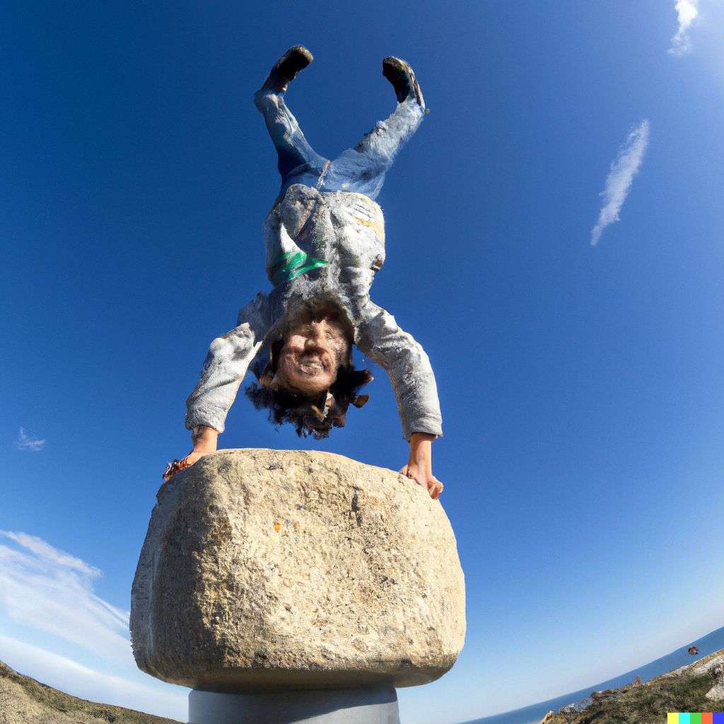 the discovery of gravity, photograph taken with a fisheye lens, 10mm